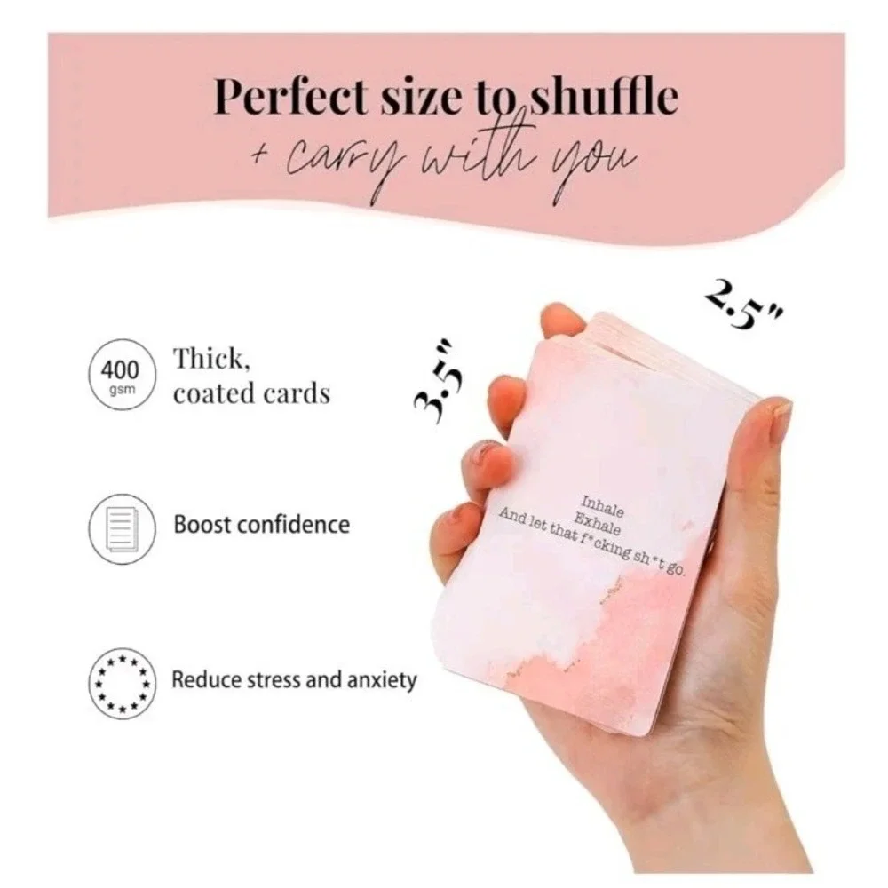 Badass Affirmation Cards - Daily Motivational and Inspirational Cards for Women